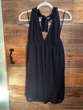 Free People Black Dress with Halter Tag
